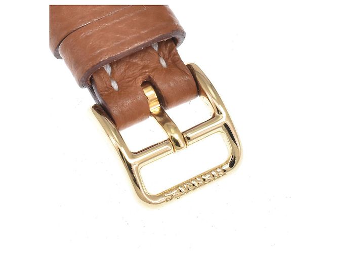 Hermès Hermes Heure H Quartz Plated Metal and Leather 30 - vista 7