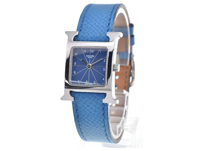 Hermès Hermes Heure H Quartz Metallo Placcato e Pelle 21 - vista 2