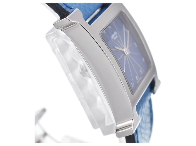 Hermès Hermes Heure H Quartz Metallo Placcato e Pelle 21 - vista 4