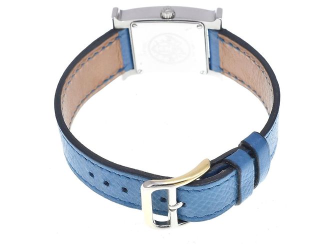 Hermès Hermes Heure H Quartz Metallo Placcato e Pelle 21 - vista 5