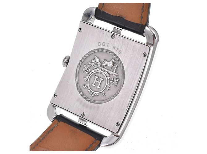 Hermès Hermes Cape Cod Quartz Stainless Steel and Leather 33 - view 6