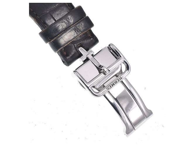 Hermès Hermes Cape Cod Quartz Stainless Steel and Leather 33 - view 7