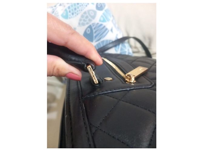Michael Kors black quilted leather bag - view 10