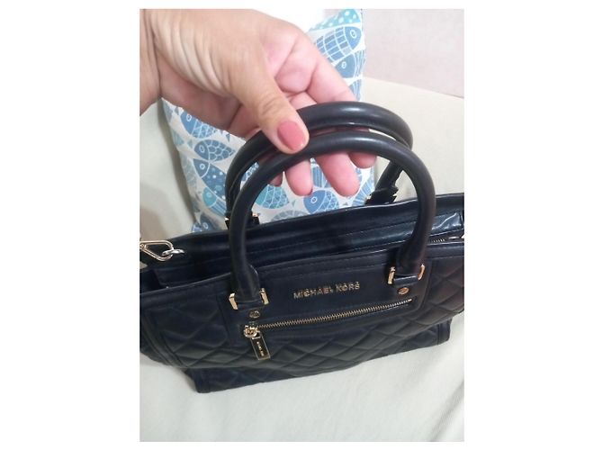 Michael Kors black quilted leather bag - view 12