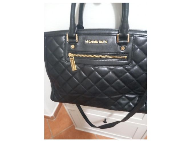 Michael Kors black quilted leather bag - view 2