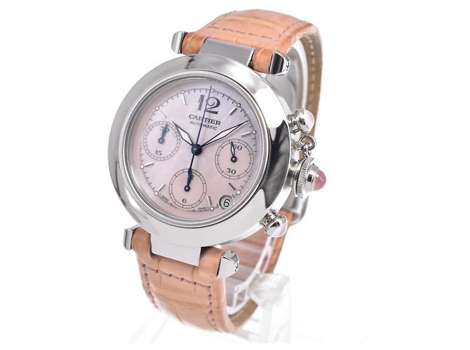 Cartier Pasha C Automatic Couro e Aço - vista 2