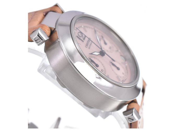 Cartier Pasha C Automatic Couro e Aço - vista 4