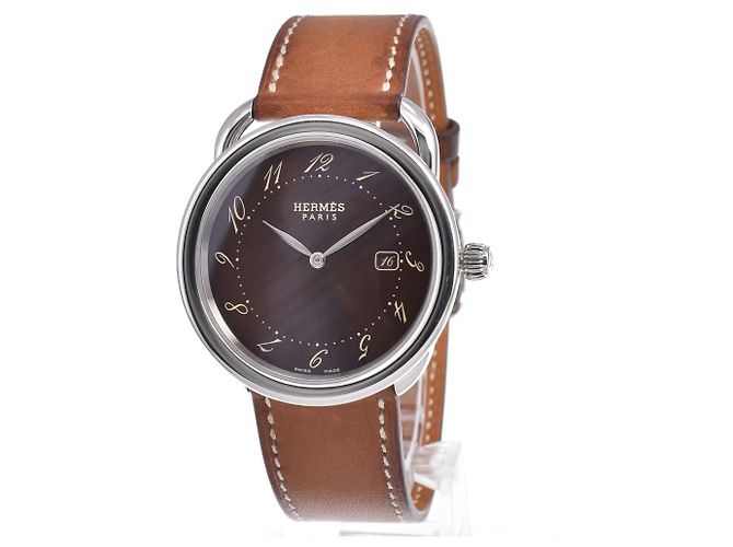 Hermès Hermes Arceau Quartz Stainless Steel and Alligator 40 - view 2