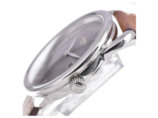 Hermès Hermes Arceau Quartz Stainless Steel and Alligator 40 - view 3