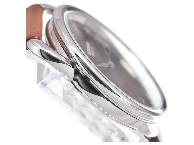 Hermès Hermes Arceau Quartz Stainless Steel and Alligator 40 - view 4