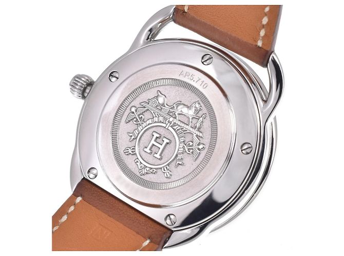 Hermès Hermes Arceau Quartz Stainless Steel and Alligator 40 - view 6