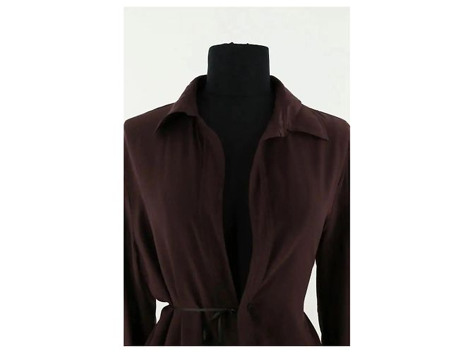 Camisa Gucci de seda castanha - vista 2
