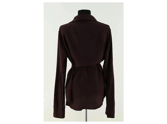Camisa Gucci de seda castanha - vista 4