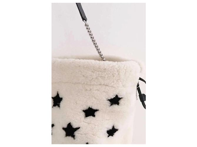 Autre Marque Borsa a mano Saint Laurent in tessuto bianco - vista 2