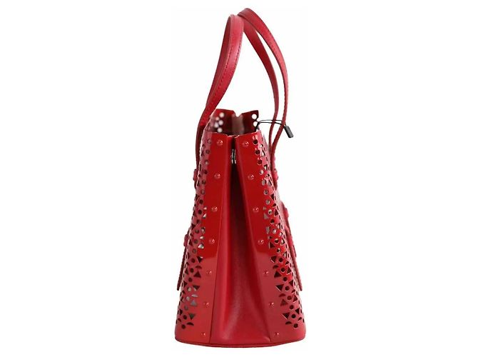 Alaïa Sac porté épaule Mina rouge - vue 2