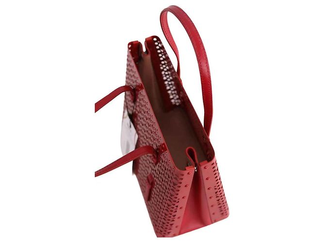 Alaïa Sac porté épaule Mina rouge - vue 4
