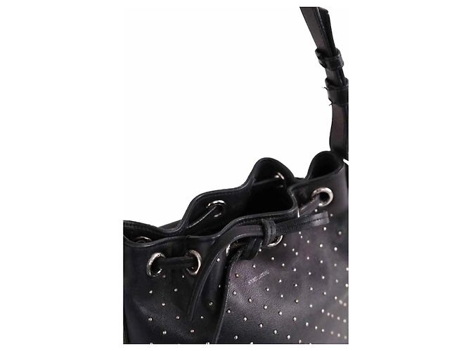 Autre Marque Borsa a tracolla Sac Seau Emmanuelle nera - vista 5