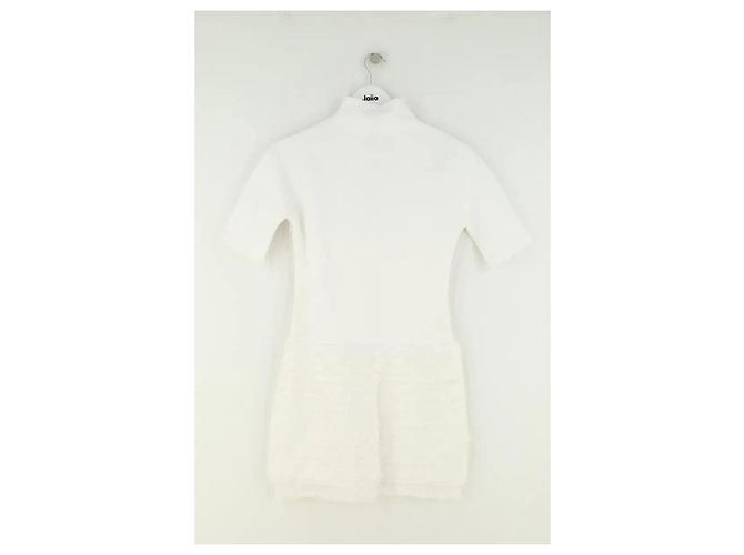 Alaïa weißes Viskose Kleid - Ansicht 3