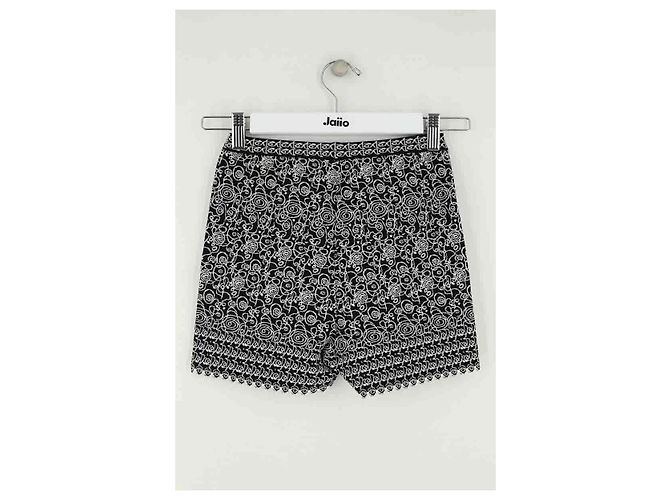Mini shorts Alaïa in viscosa neri - vista 3