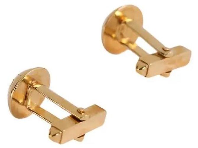 Abotoaduras Louis Vuitton banhadas a ouro - vista 4