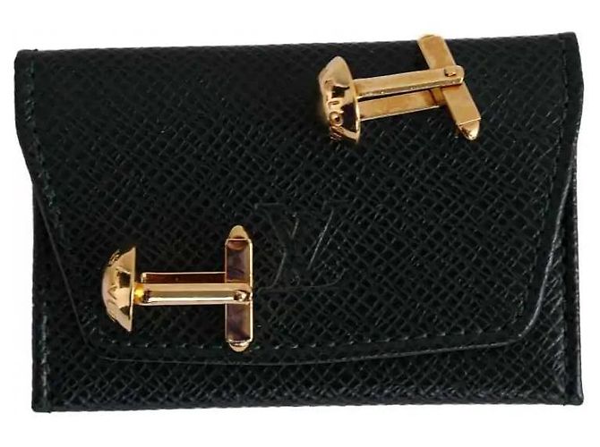 Abotoaduras Louis Vuitton banhadas a ouro - vista 5