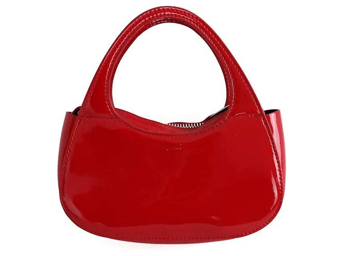 Mini bolso Coperni rojo de cuero - vista 3