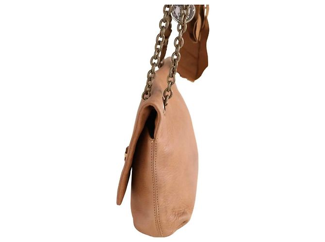 Borsa a tracolla Lanvin in pelle beige - vista 2