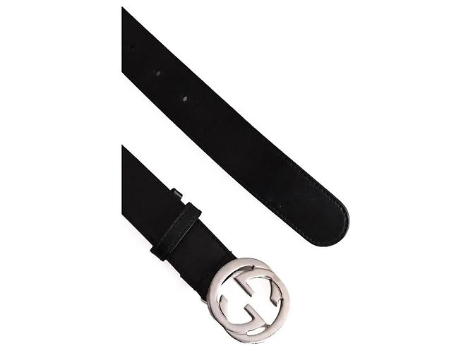 Gucci Gürtel aus schwarzem Leder - Ansicht 2