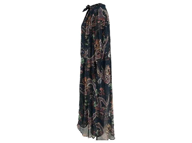 Vestido de seda azul Isabel Marant - vista 3