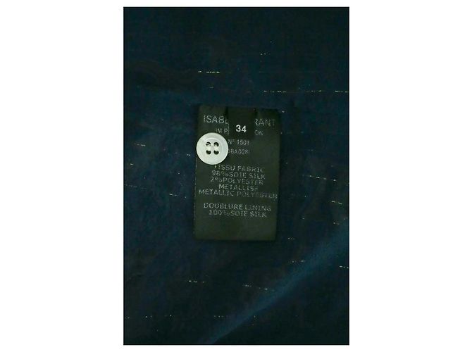 Vestido de seda azul Isabel Marant - vista 6