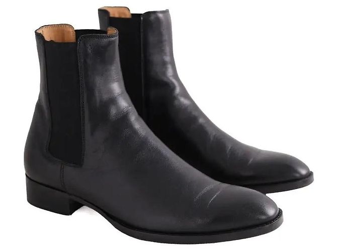 Botas Sandro de cuero negro talla 41 - vista 3