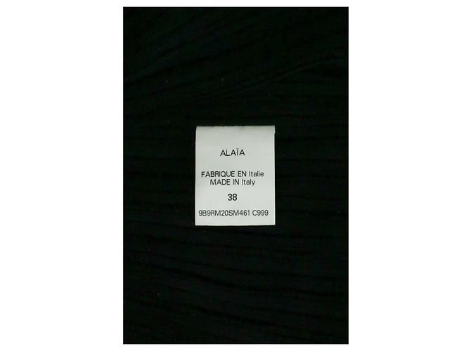 Vestido Alaïa preto em viscose - vista 5