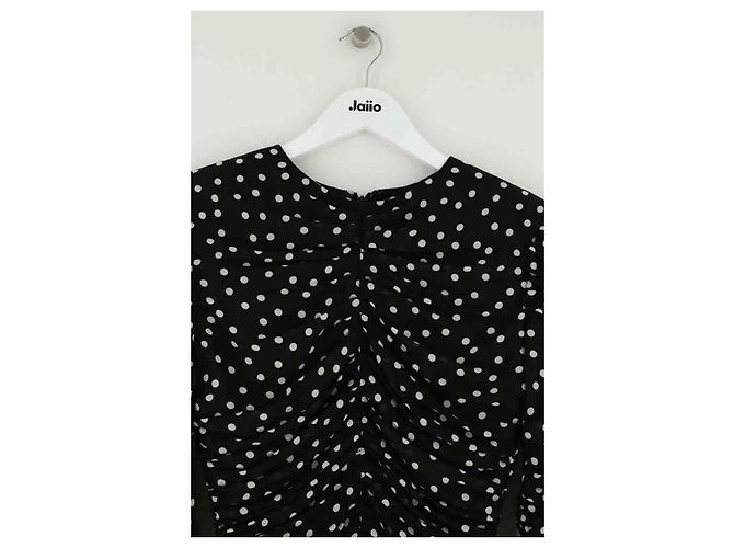 Autre Marque Saint Laurent Kleid aus schwarzer Seide - Ansicht 2