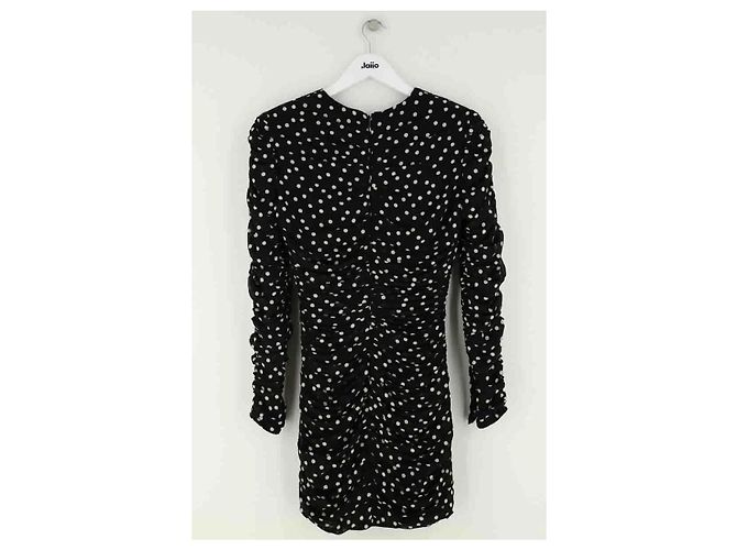 Autre Marque Saint Laurent Kleid aus schwarzer Seide - Ansicht 3