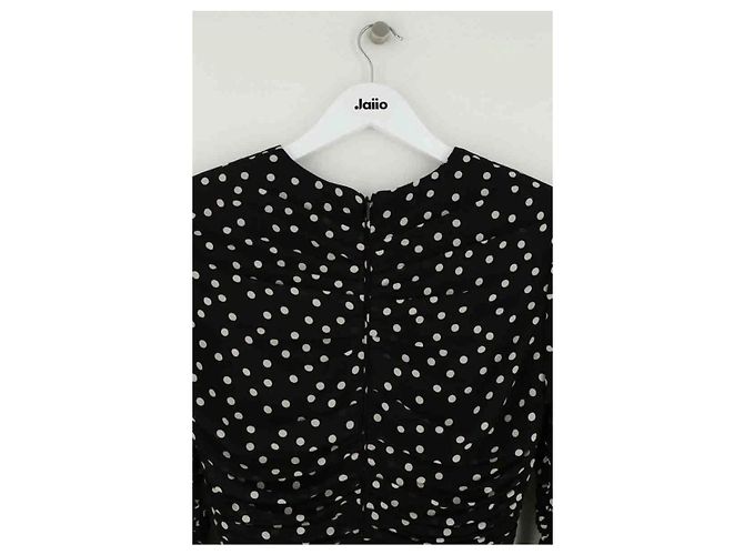 Autre Marque Saint Laurent Kleid aus schwarzer Seide - Ansicht 4