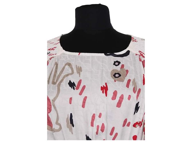 Robe Ba&Sh blanche en viscose - vue 2