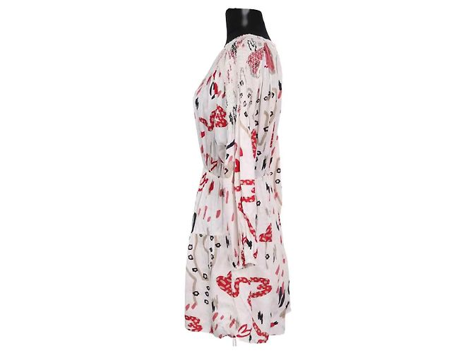 Robe Ba&Sh blanche en viscose - vue 3