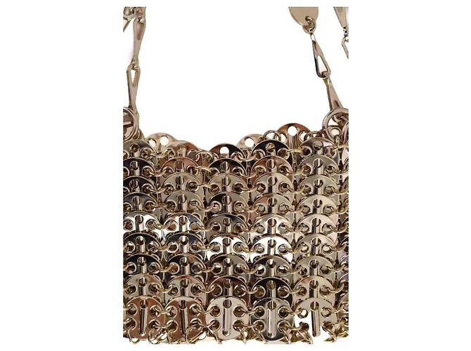Paco Rabanne Mini sac Nano 1969 doré - vue 3