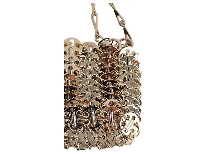 Paco Rabanne Mini sac Nano 1969 doré - vue 4