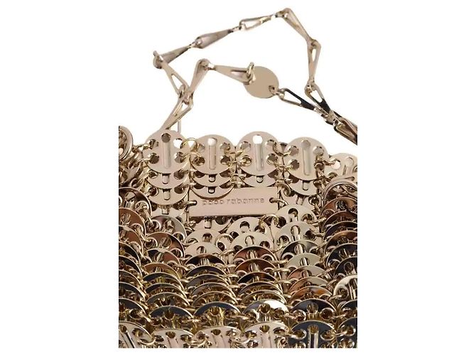 Paco Rabanne Mini sac Nano 1969 doré - vue 5