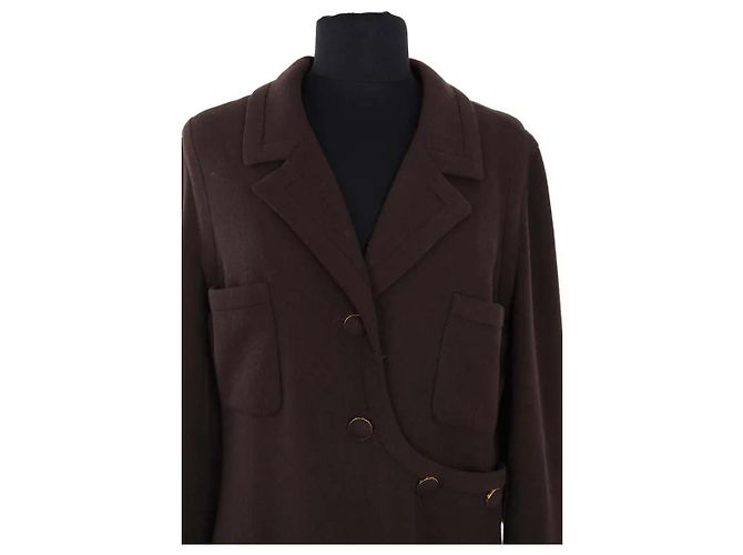 Abito Chanel in lana marrone - vista 2