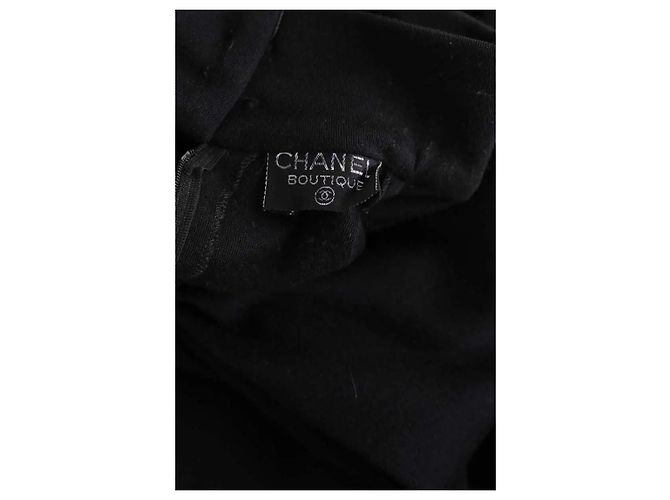 Blusa Chanel de lana negra - vista 5