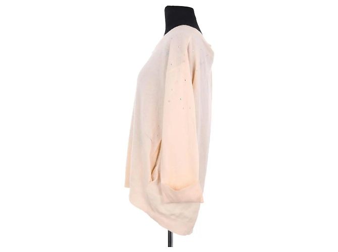 Max & Moi Strickjacke aus Wolle Beige XS - Ansicht 3