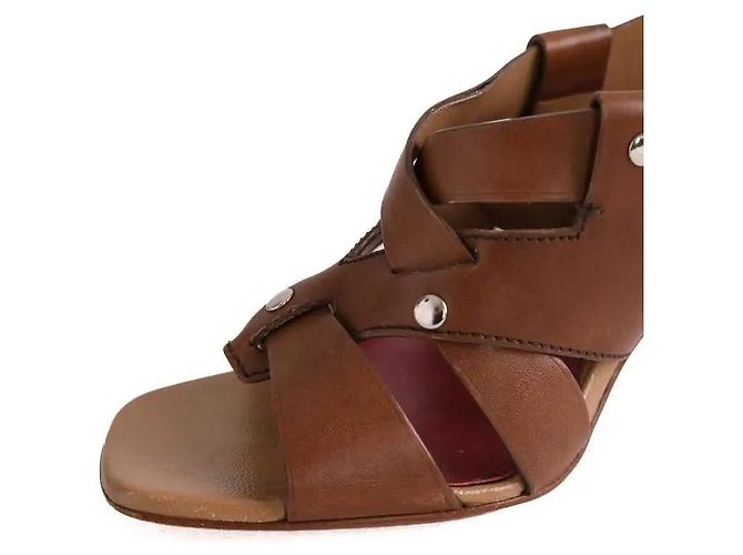 Prada Mules aus braunem Leder - Ansicht 5