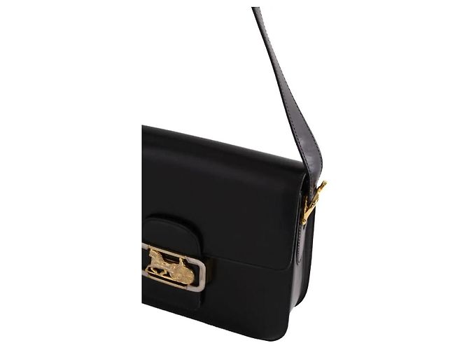 Céline Borsa a tracolla Triomphe vintage nera - vista 2