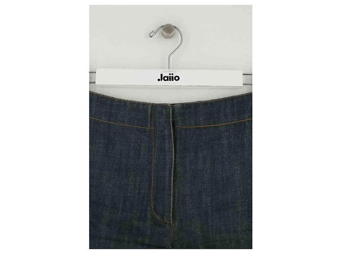 Mini shorts Alaïa in cotone blu - vista 2