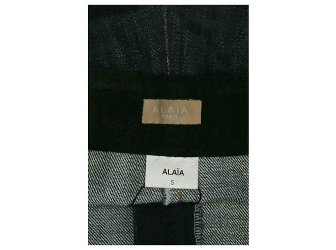 Mini shorts Alaïa in cotone blu - vista 5
