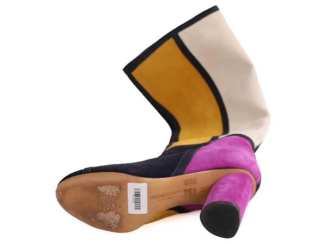 Jerome Dreyfuss Stivali multicolore Jérôme Dreyfuss in camoscio - vista 6