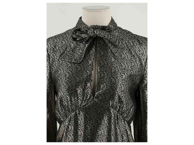 Autre Marque Saint Laurent Kleid Gold Viscose - Ansicht 2