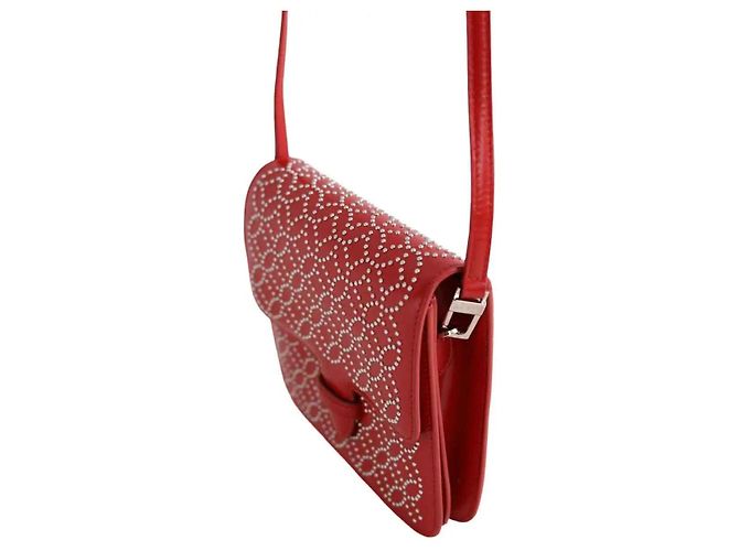 Alaïa Sac à bandoulière Arabesque rouge - vue 2